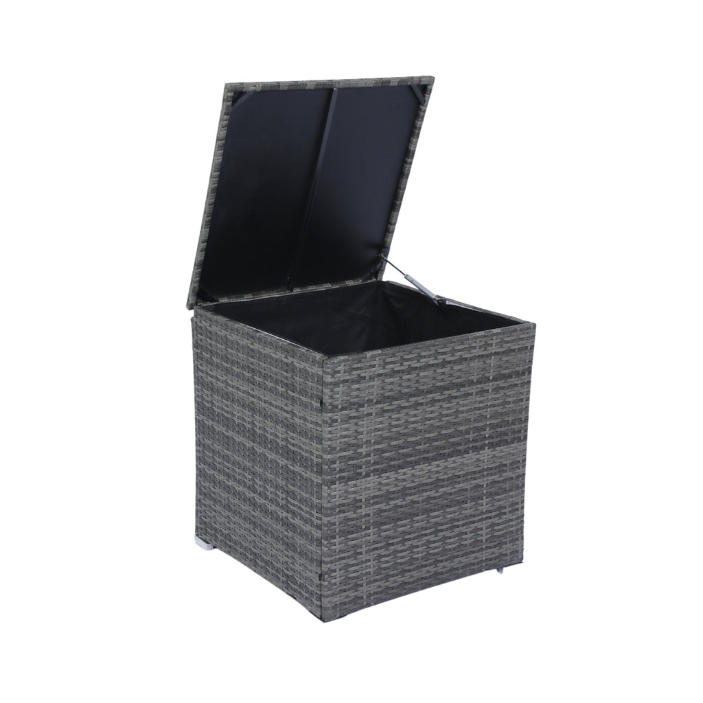 8 Piece Patio Sectional Wicker Rattan Outdoor Sofa Set with Storage Box