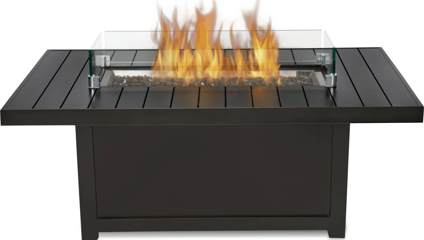 Patio Elegance Fire Table – St. Tropez Rectangle Patioflame Table