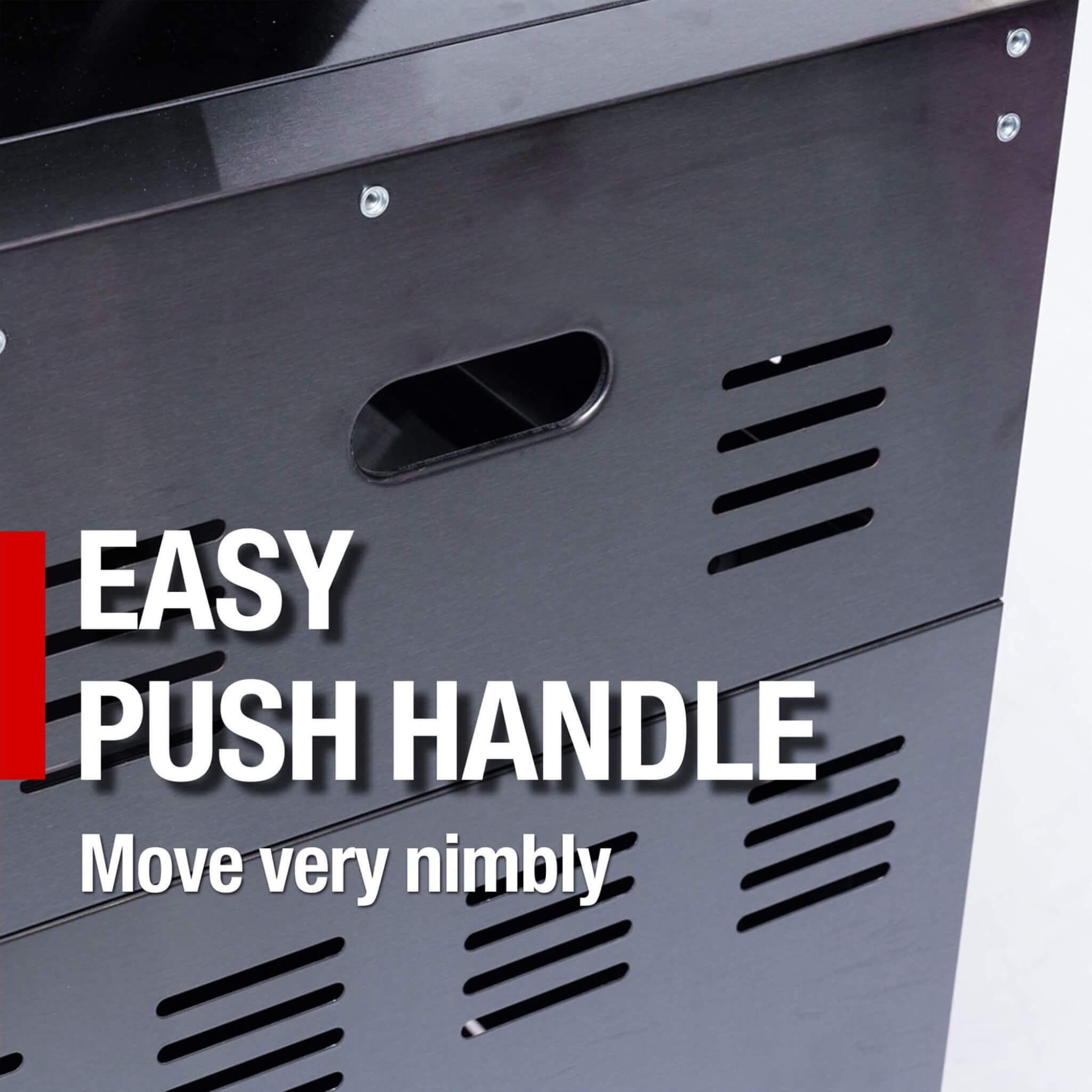 Castelle Flame 85K BTU Outdoor BBQ Kitchen Grill Island With 43-Inch 6-Burner Grill, Wine Fridge, Rotisserie Kit, And Sink (SAK23864)