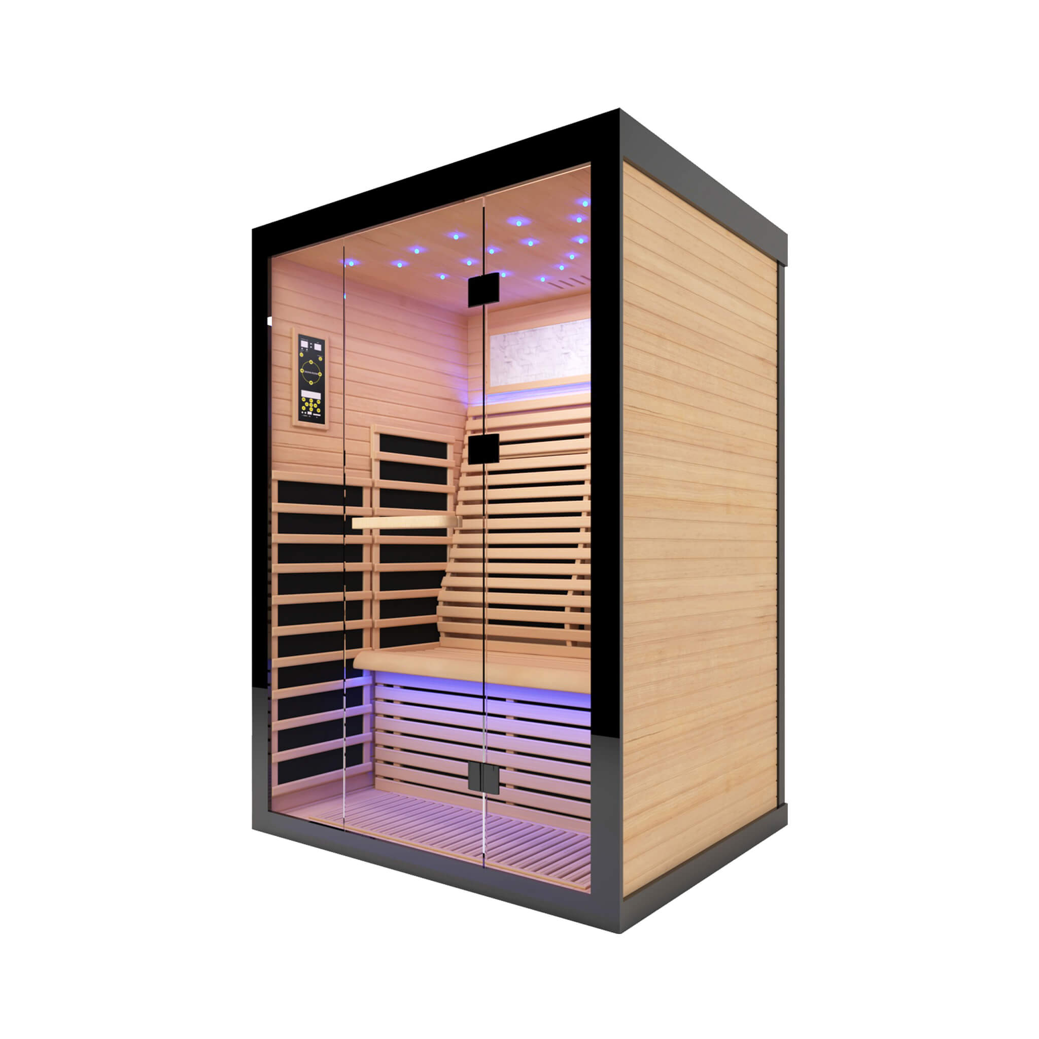 Thermora Luxury 2-Person Canadian Hemlock Wood Far Infrared Home Sauna (SAK02184)