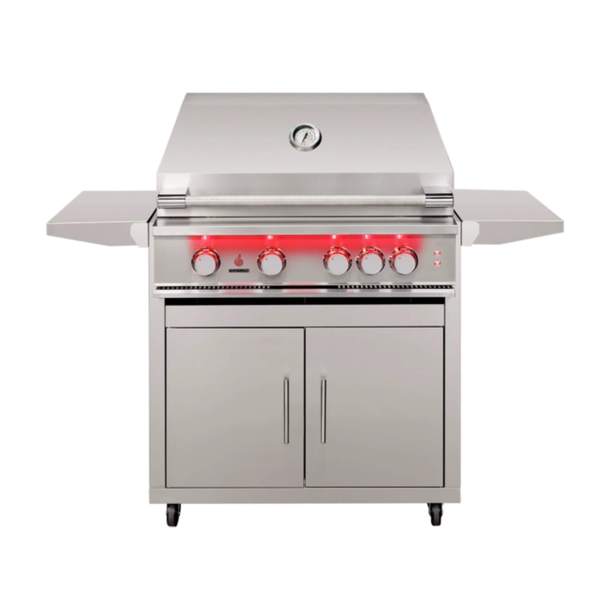 TrueFlame Built-In Stainless Steel Freestanding Gas Grills With Deluxe Cart [TF25/32/40] (SAK76845)